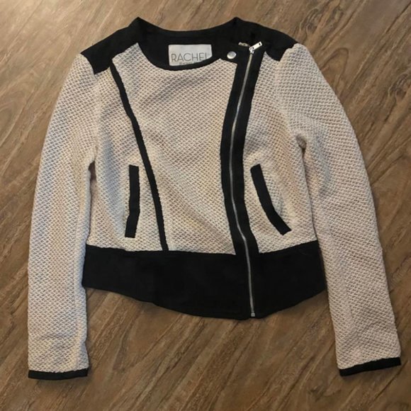 Rachel Roy Cream Tweed Blazer Jacket - Picture 2 of 2